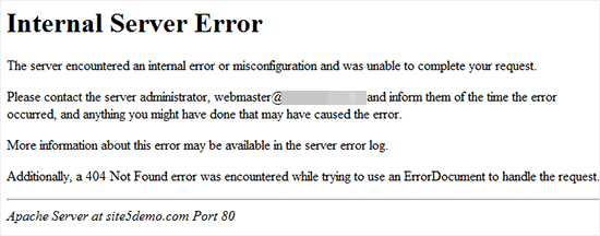 رفع خطای Internal Server Error وردپرس