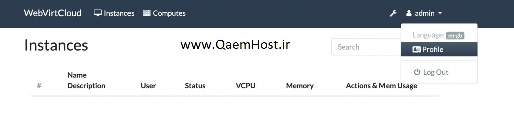 نصب WebVirtCloud KVM Management در CentOS 8