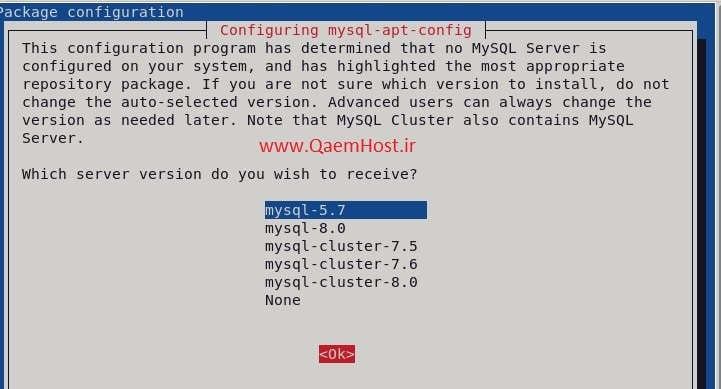 آموزش نصب MySQL 5.7 در Debian 11/Debian 10